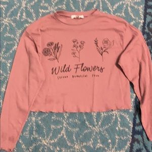 wild flower long sleeve top